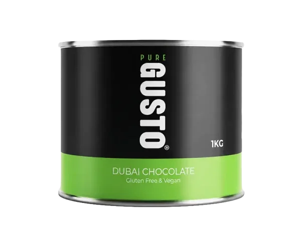 GUSTO Dubai Style Chocolate Tins 1KG - Coffee Supplies