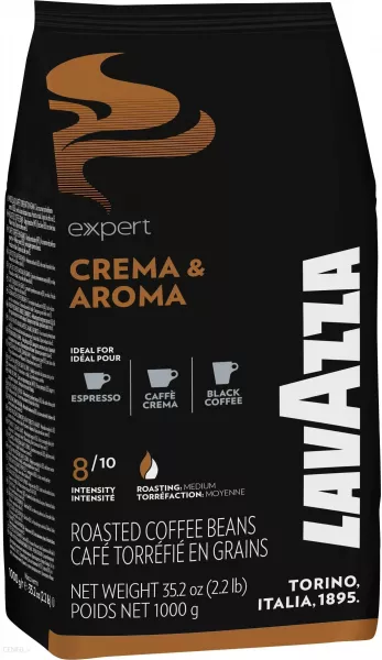 Lavazza EXPERT Black Crema Aroma Coffee Beans 6 x 1 KG - Coffee Supplies
