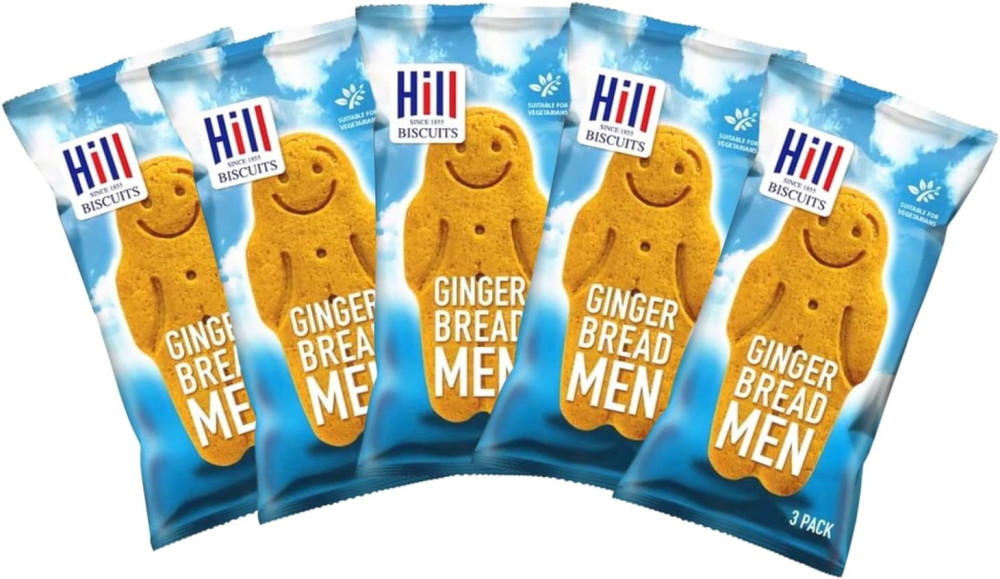 Hills Gingerbread Men Wrapped Biscuit Packs - Coffee Supplies