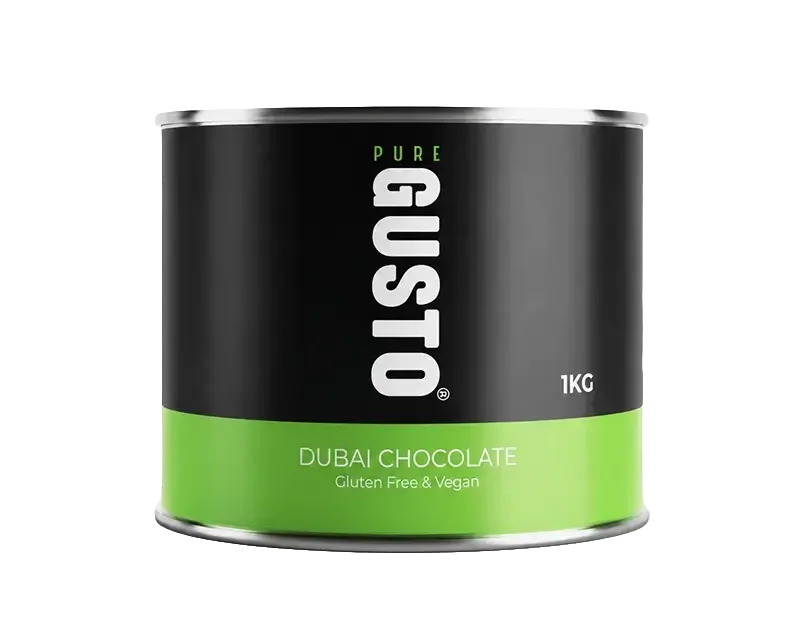 GUSTO Dubai Style Chocolate Tins 1KG - Coffee Supplies