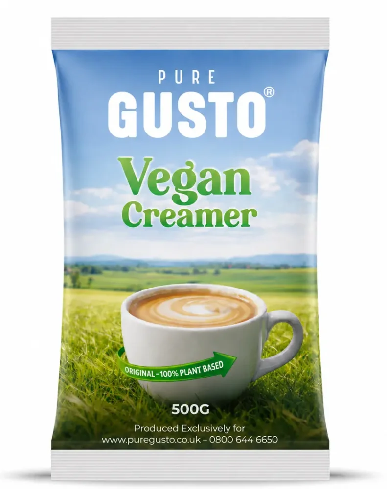 GUSTO - Vegan Coffee Creamer - Plant Based Milk Powder - 500g - Coffee Supplies (Duplicate)