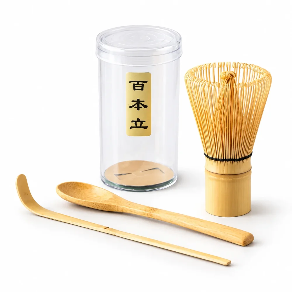 Bamboo Matcha & SuperLatte Whisk & Scoop Set - Coffee Supplies